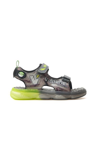 Vicco Felipe Boy's Lighted Sandals 25Y 332.255 Beige Gray