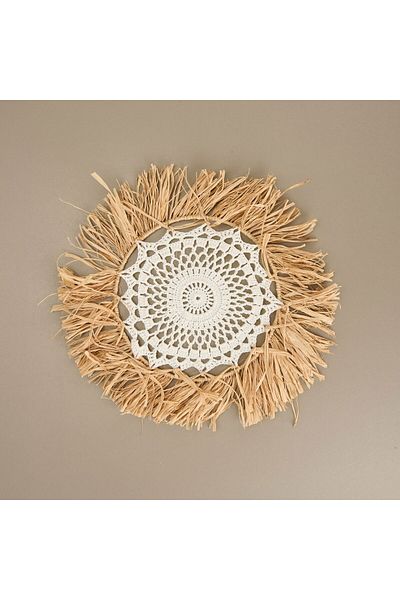 ASPARTAM Boho Decorative Ornament - Beige - 40 cm