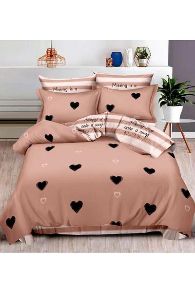 CHIRASO CHIRASO Finet Bedding Set, 6 Pieces, Double Bed, Sheet 180x200, Duvet Cover 200x230, 4 Pillowcases