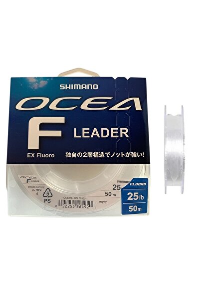 Shimano Ocea F Leader EX 50mt-25lb-0.406mm %100 Fluorocarbon Misina
