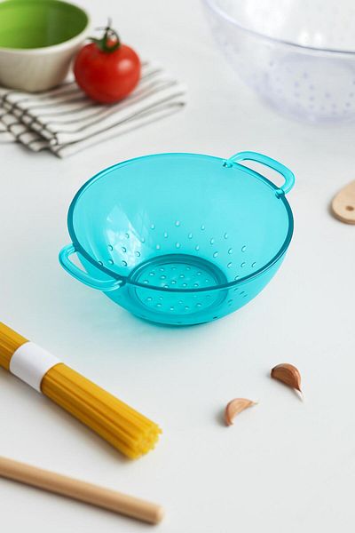 EWs Acrylic Aquamarin Mini Rice Strainer & Pulses Strainer (3 Water Cup Sized)