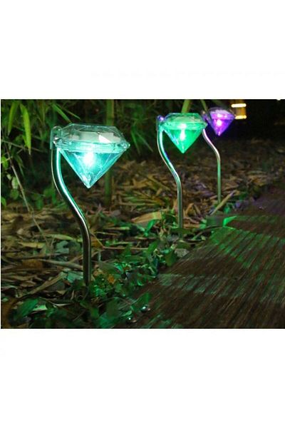 eyemazing EMazing Diamond Decorative Solar LED Garden Light, 30 cm, 2V, ABS, 600mAh, assorted colors