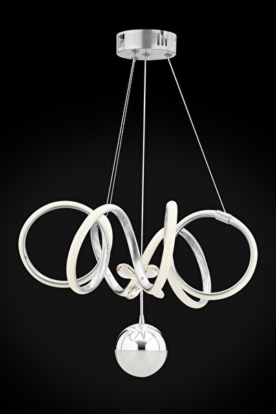 İstanbul Avize İstanbul Avize Gümüş Sea Beyaz Power Ledli Modern Led Avize