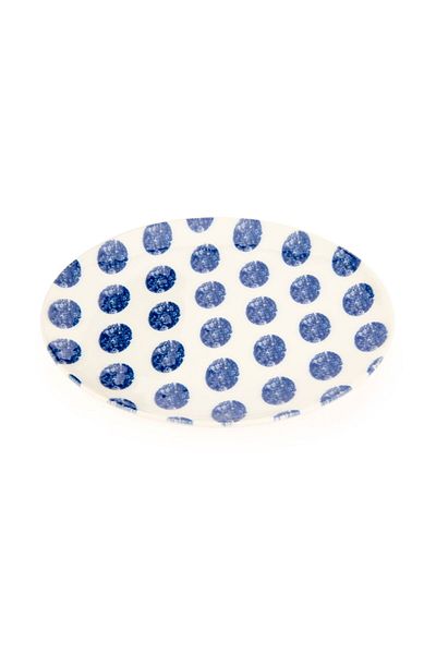 MATMEL Porcelain Madre Cake Plate - Blue - 19 cm