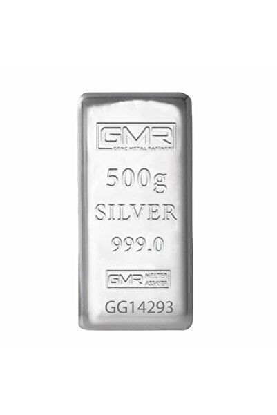 GMR E-GÜMÜŞ 500gr.Külçe Gümüş