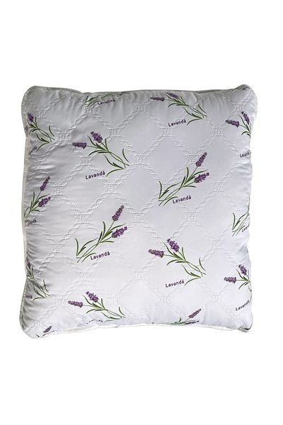 Coneltex LavenderDream Coneltex lavender quilted pillow, dimensions 70 x 70 cm, square, white color