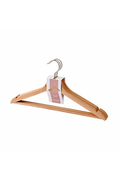 MATMEL 3-Piece Wooden Clothes Hanger