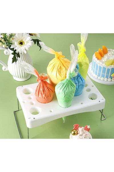 zola Confectionery stand for garnishing accessories, plastic, 29x18x12 cm, white