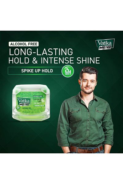 Dabur Vatika Menz Strong Hold Styling Gel Value Pack 2 x 200 ml