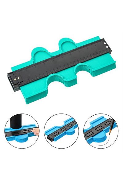 STOREMAX Ntwork Contour Measuring Device Wooden Tile Forming Mold 24 cm Art 1087243