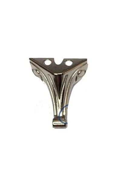 Skygo Fashion wooden crate leg, box leg 2.5 cm - nickel, 100 pieces