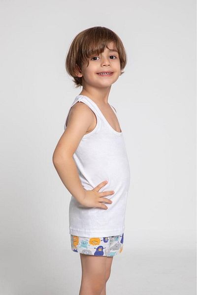 Intisimo Body Tank Top, Boy, Cotton, White - 140