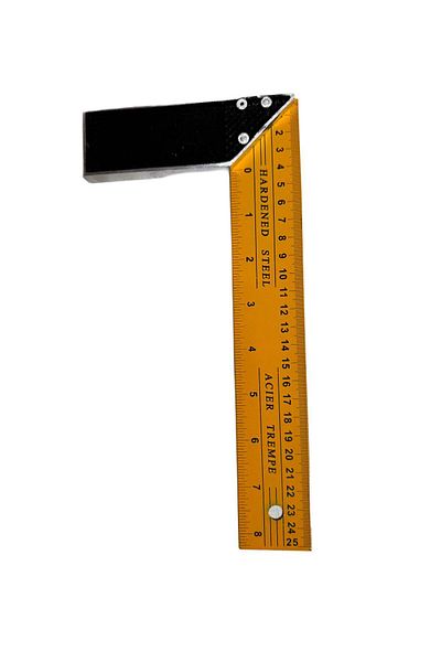 OEM Aluminum Carpentry Square, 0-25 Cm, ​​Yellow/Black