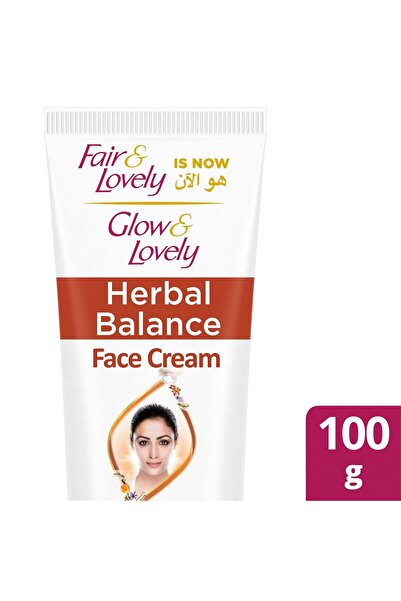 Glow & Lovely كريم الوجه بالتوازن العشبي 100 غرام، تغذية طبيعية وترطيب وبشرة ...