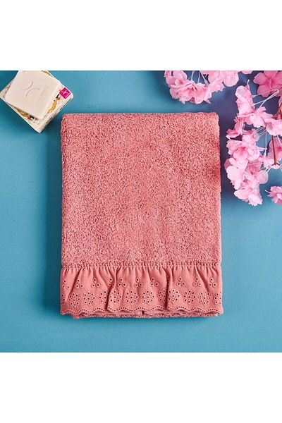 MATMEL Frilly Face Towel - Dried Rose - 50X90 cm