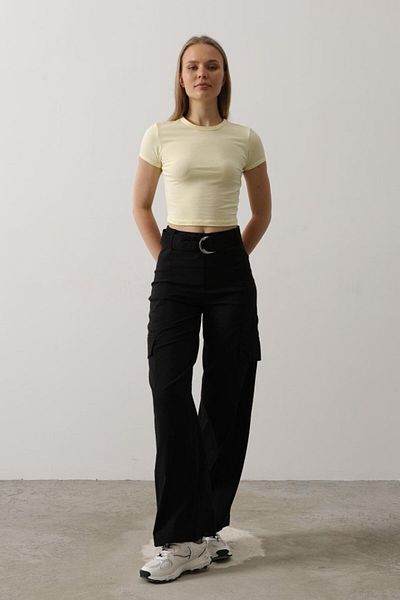 modaserdem Belted Cargo Pants - Black