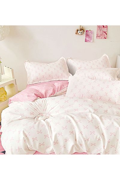 CHIRASO CHIRASO Finet Bedding Set, 6 Pieces, 2 Persons, Sheet 240x250, Quilt 200x230, 4 Pillowcases, Print