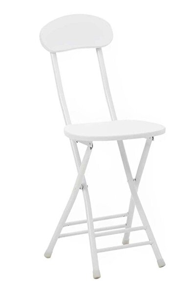Taimi 2-Piece Folding Chair with Metal Frame , Portable Chair For Indoor and Outdoor Use - White