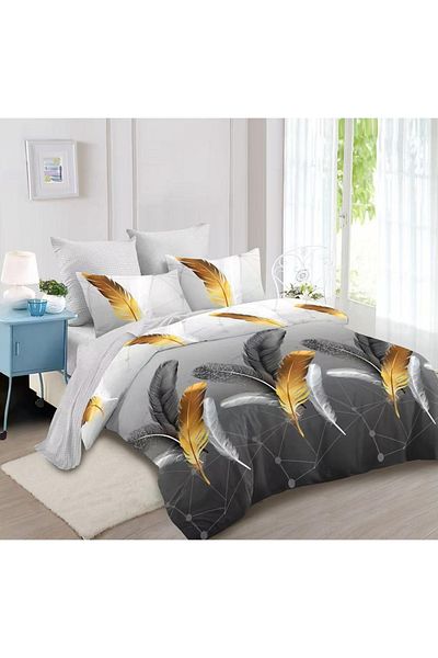 CHIRASO CHIRASO Finet Bedding Set, 6 Pieces, 2 Persons, Sheet 180x200, Duvet Cover 200x230, 4 Pillowcases, Print