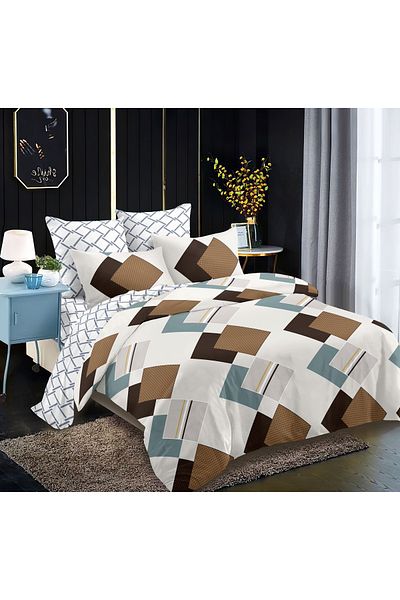 CHIRASO CHIRASO Finet Bedding Set, 6 Pieces, 2 Persons, Sheet 180x200, Duvet Cover 200x230, 4 Pillowcases, Print