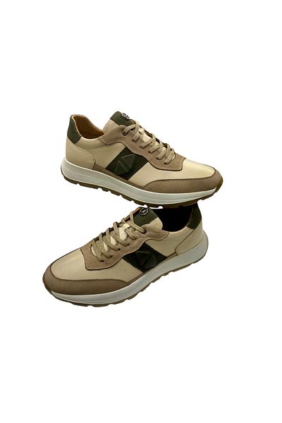 SULA Men's Lace-Up Leather Beige Inner Leather Special Poly Sole Casual Shoes
