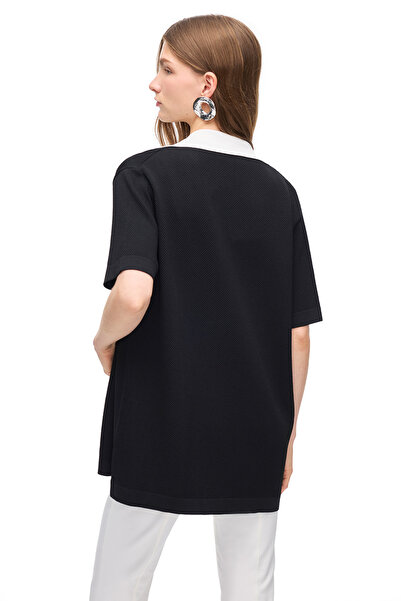 Perspective Black Knitwear Cardigan