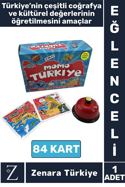Zenara Educational Visual Perception Coordination Attention Memory General Culture Developer Fun Game Momo Turkey