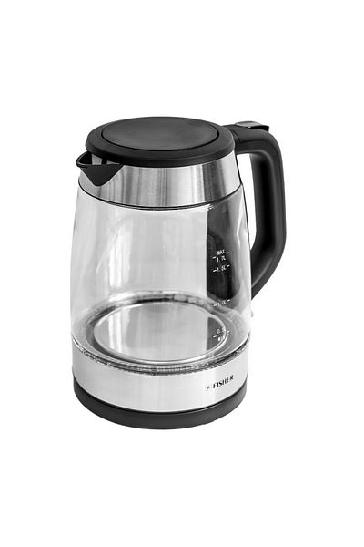 fısher Fisher 1.7L Glass Kettle