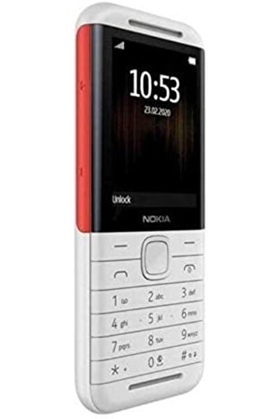 Nokia 5310 Mobile Phone, 16 MB RAM, Wireless FM Radio - White Red, Dual SIM