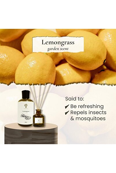 Pristine Odorizant camera cu betisoare, aroma Iarba de lamaie, PRISTINE