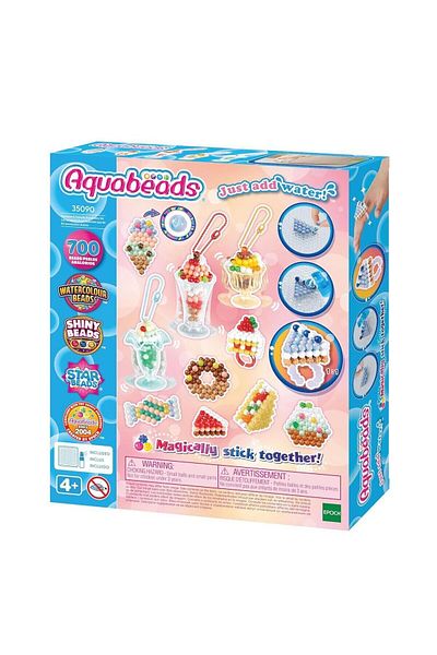 ADORE OYUNCAK 35090 Aquabeads Ice Cream and Dessert Accessory Kit - 700 Pieces +4 Years