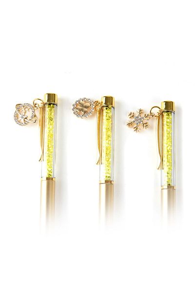 ASPARTAM Unick Color Gel Pen with Stone Inside - Asorti