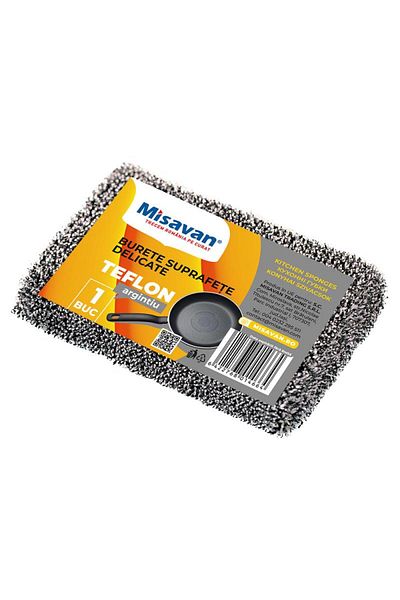 Misavan Delicate Surface Sponge, 1 Piece/Set, Silver