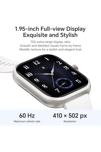 HONOR CHOICE Smart Watch, 1.95 inch AMOLED, Spo2, Bluetooth Calling, GPS, 12 Days Standby, 5ATM, Com