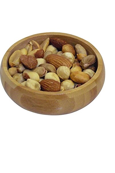 ellahomedekor Bamboo Round Snack Bowl Bamboo Snack Bowl Bamboo Bowl 4 Pieces