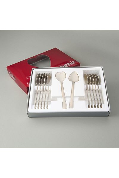 MATMEL Can Canan 12-Piece Teaspoon - Gray - 10.5 cm