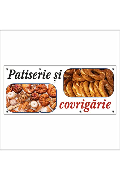media Banner "Patiserie si covrigarie" model 2, 150 x 60 cm