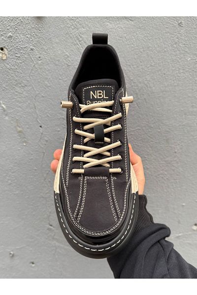 Nobel Extra Comfort, Extra Soft, Men's Sneaker with Elastic Laces, Imported Sole