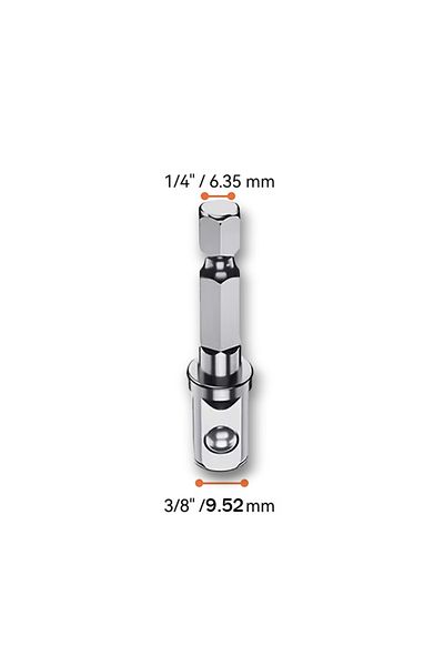 Choice Connecting rod Universal Electric Wrench Sleeve Converter Fits for Standard 3/8-3/4'' 10 to 19mm Sup