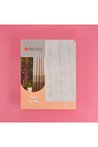 ASPARTAM Soft Gray Density Background Curtain - Color / Gray - 140X270 cm