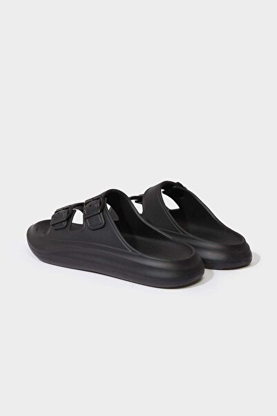 DeFacto Herren-Hausschuhe aus Eva mit flacher Sohle und doppeltem Band D4280AX25HS