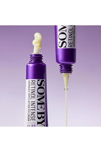 SMB كريم العين ريتينول المكثف المتقدم ثلاثي المفعول شفاف 30 مل ابيض 30ملليلتر