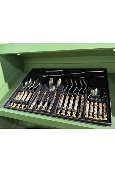 hediye Esterhomedecor 6 Ki 24 Pieces Spoon Set Do Not Use in the Antiquing Machine