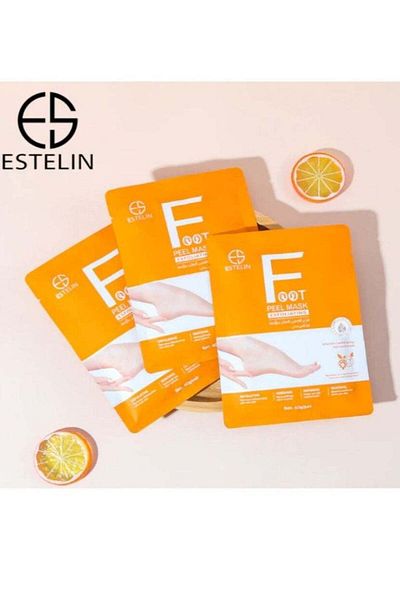 ESTELİN Vitamin C exfoliating foot peel mask VC 40g*2 pairs