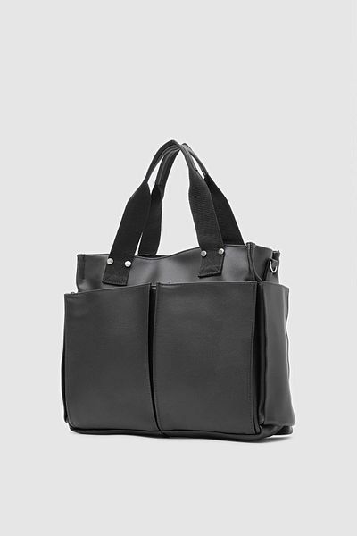 Shule Bags Servietă din piele Milano neagră