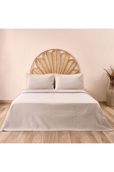 MATMEL Knitted Double Bedspread - Gray - 240X260 cm