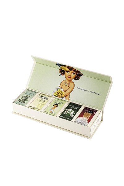 Valobra علبة هدايا بريمولا - مجموعة صابون 5 قطع 5 × 45 جرام