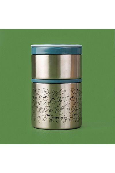 ASPARTAM 2 Layer Food Thermos - 930 ml