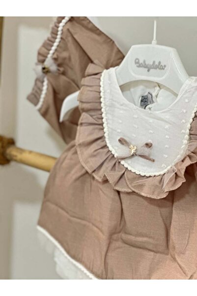 Little Cloud Brown and white dress + French hat