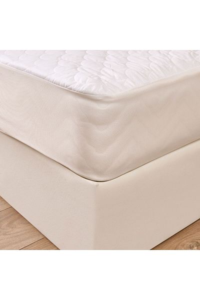 ASPARTAM Wave Quilted Fitted Single Mattress - White - 100X200 cm